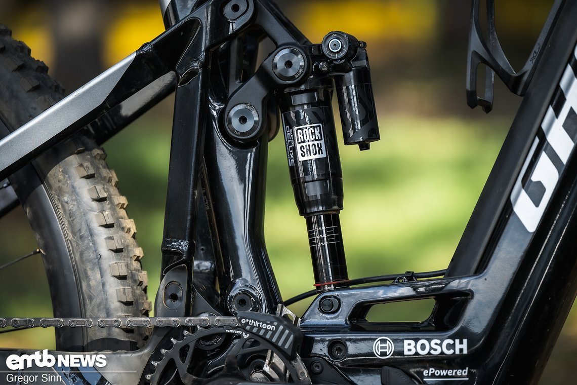 ... RockShox-Dämpfer – ohne Flight Attendant – zum Einsatz.