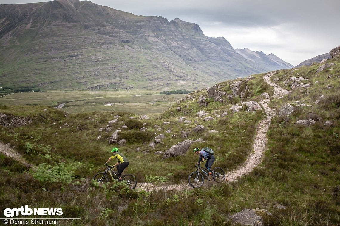 Der Torridon Bike Trail wurde schon zu „UK´s best trail“ gekürt. Kein Bikepark-geflowe, sondern noch echte Steine und wildes Terrain