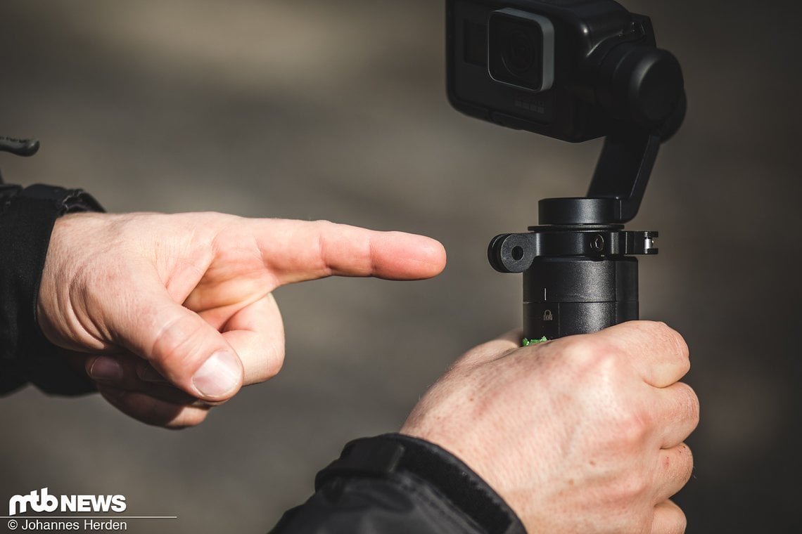 Der Befestigungsring ist mit allen normalen GoPro Halterungen kompatibel.