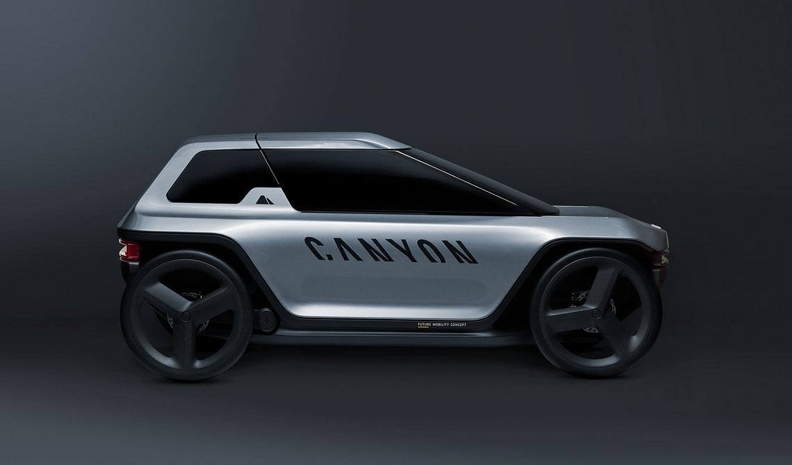 Das Canyon Showcar sieht schnittig aus und ...