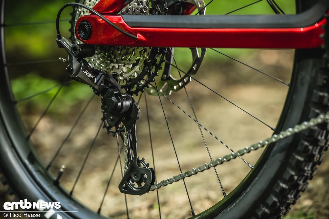 Und egal in welcher Ausstattung – das Schaltwerk ist immer Shimano XT.