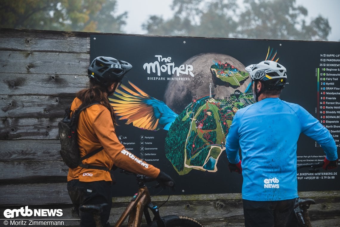 Der Bikepark „The Mother“ bietet für jede ...
