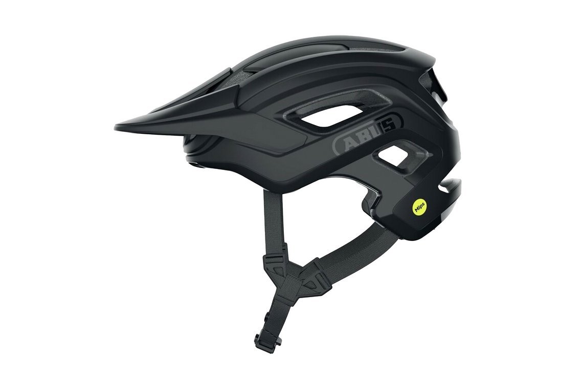 Abus Cliffhanger-Helm – ausgestattet mit MIPS und in Multi-Shell-In-Mould-Bauweise gefertigt.