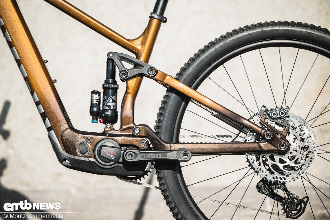 Der abgestützte Eingelenker-Hinterbau wird von Marin Multitrack getauft.