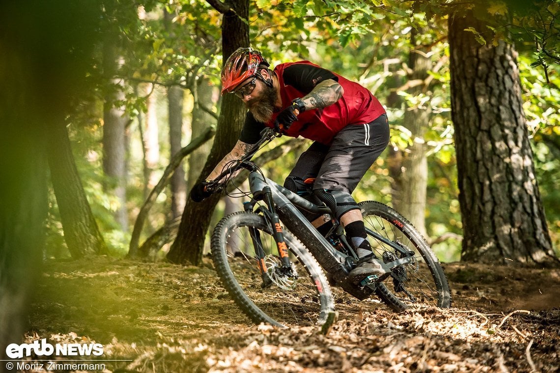 Auf dem Trail fühlt sich dieses E-Mountainbike wohl