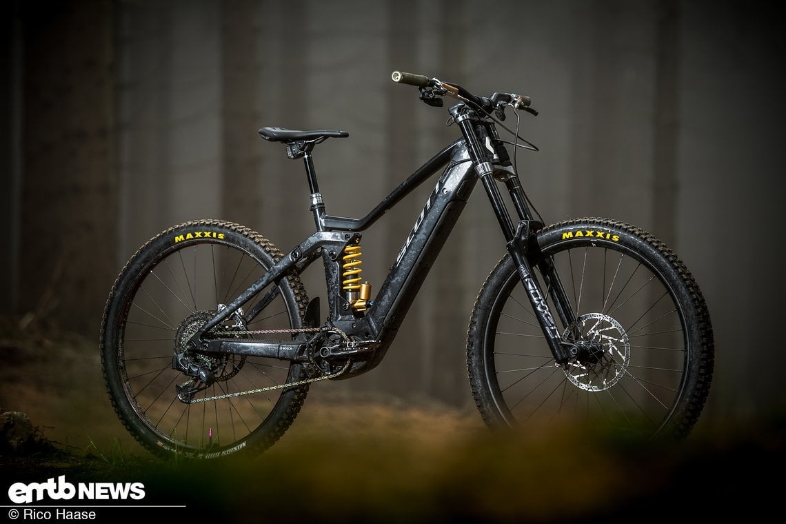 Scott Ranson eRide – mit massiven Umbauten 100 % auf Bikepark getrimmt.