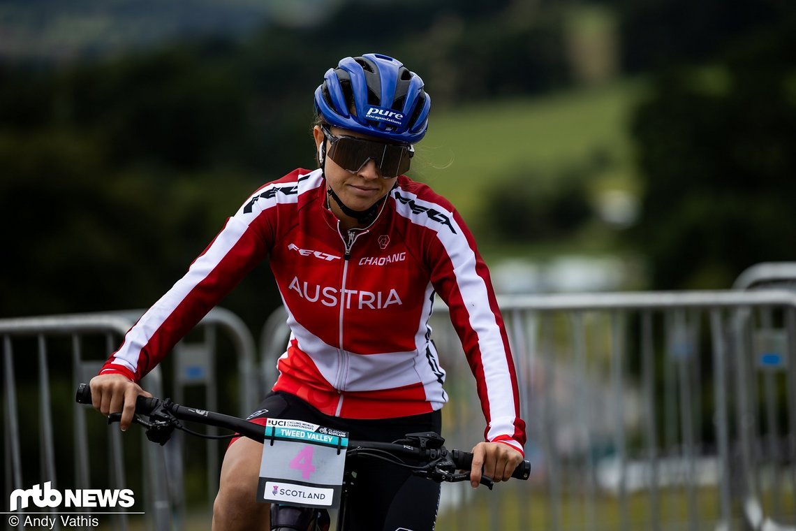 Anna Spielmann aus Österreich ist in diesem Jahr mit einem Haibike am Start.