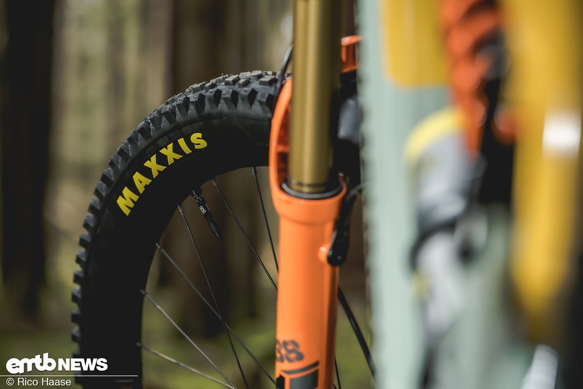 Chris fährt irgendwie schon immer Maxxis-Reifen, also warum nicht auch 2023?