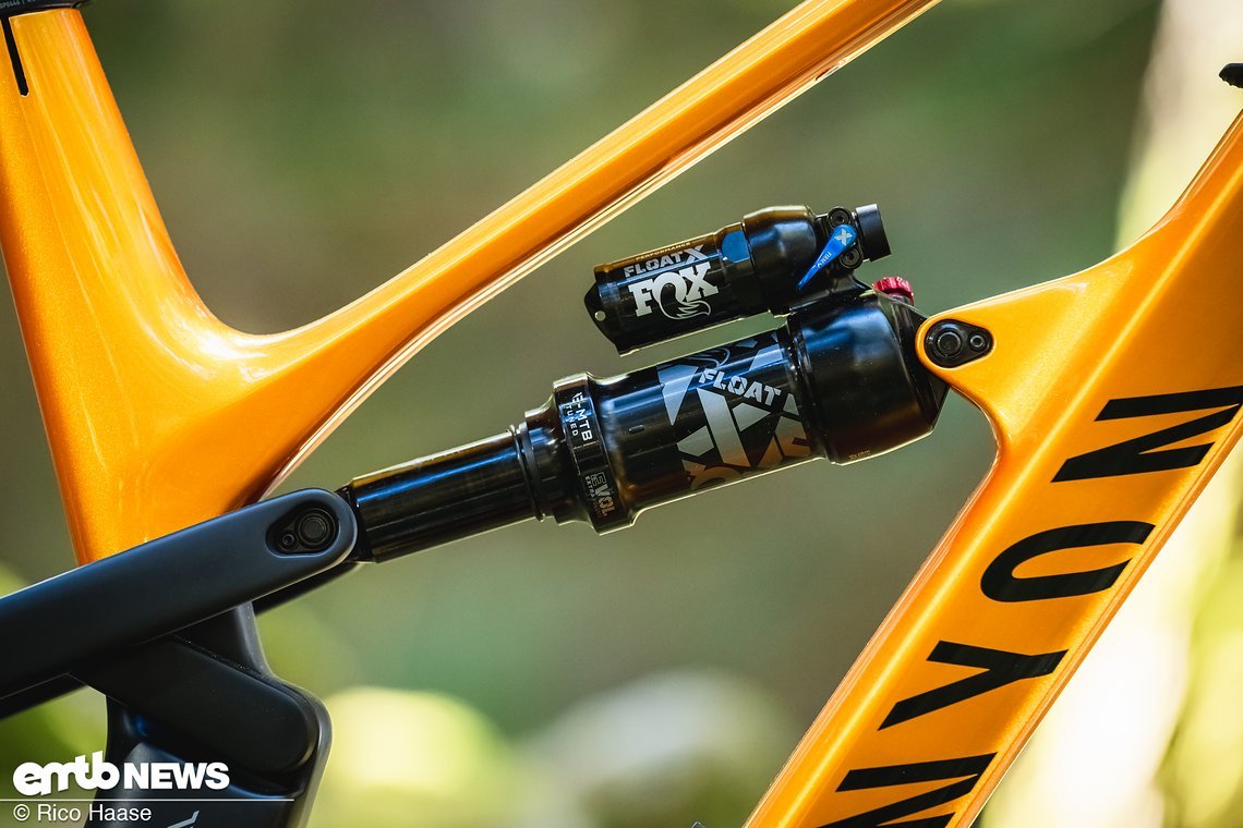 Im Heck setzt Canyon auf den Float X Performance-Dämpfer