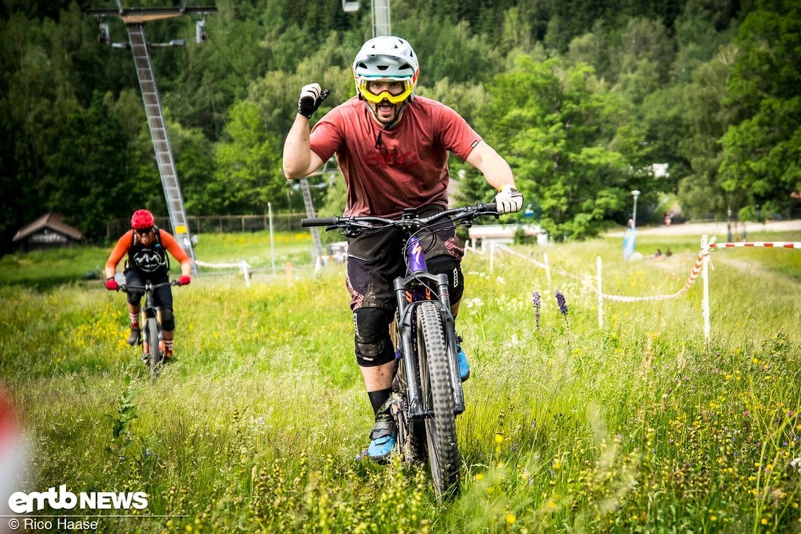 Wer den Uphill gewann, hatte gute Chancen auf den Sieg in dieser Runde