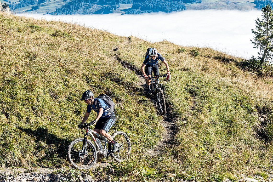 Schmale Trails machen mit dem E-Bike einfach Spaß