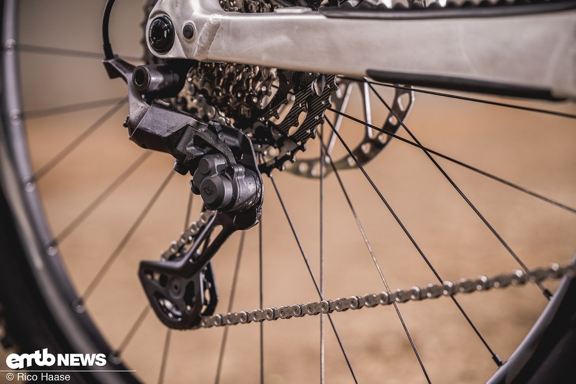 ... eine Shimano XT-Schaltung verbaut.