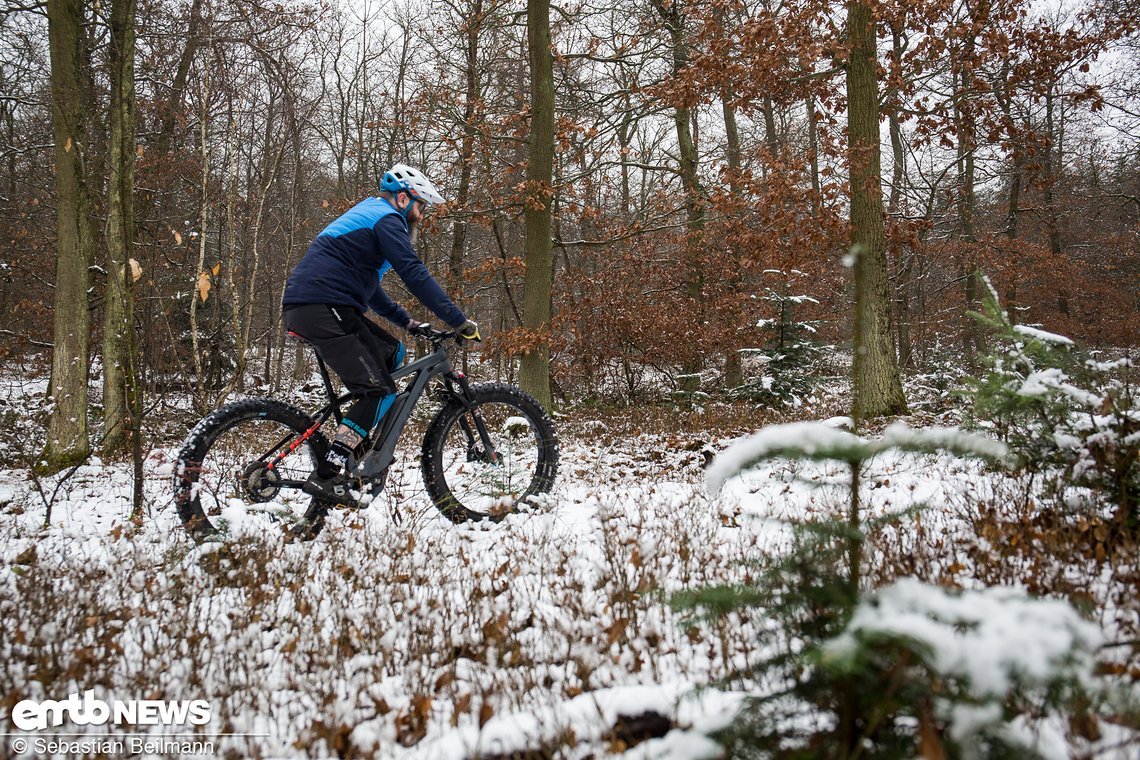 ... mit dem Cube Nutrail Hybrid 500 richtig Spaß