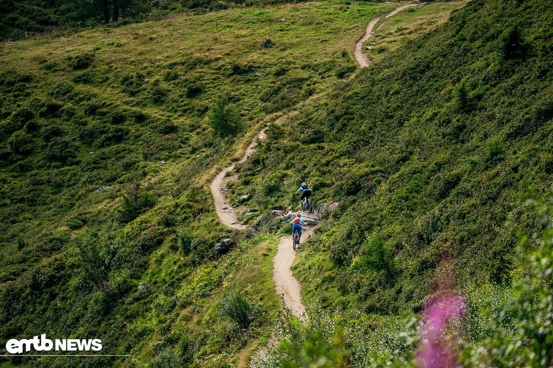 Die Abfahrt vom Col de Mille