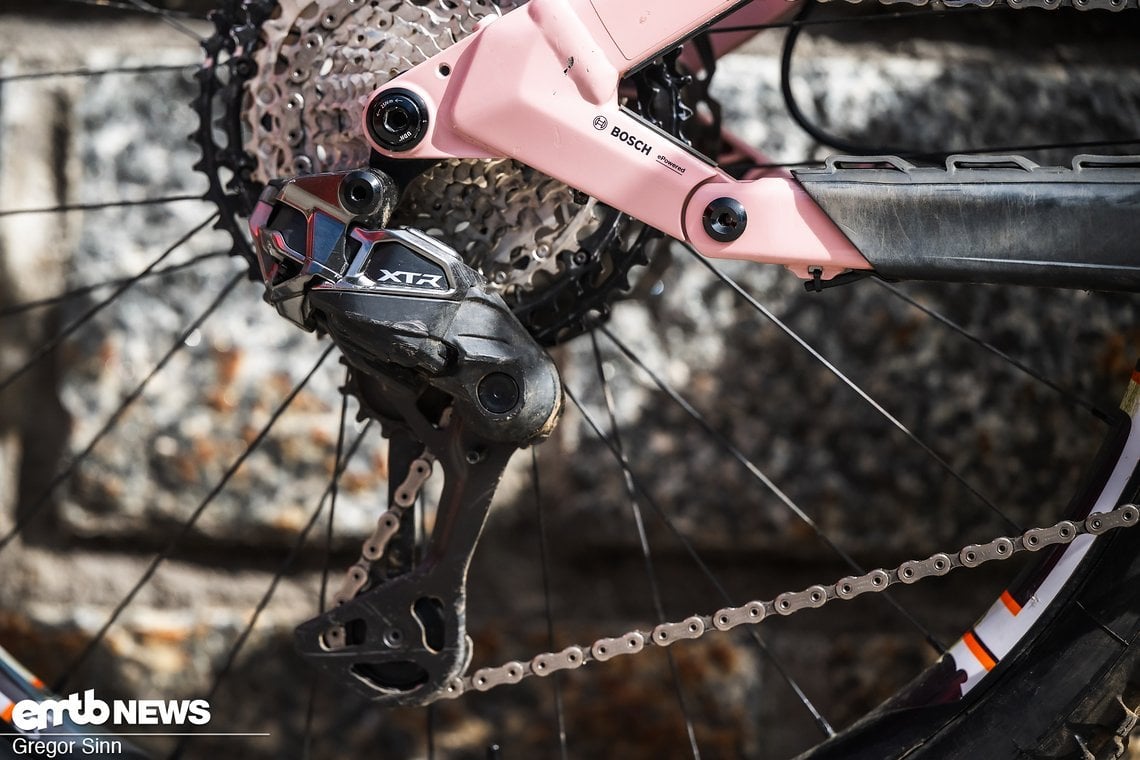 ... wird mit Shimano XTR.