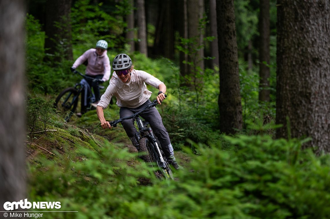 Neben den ausgelosten Gästen war auch Ines Thoma, schnelle Enduro-Pilotin und Bosch-Athletin, am Start.