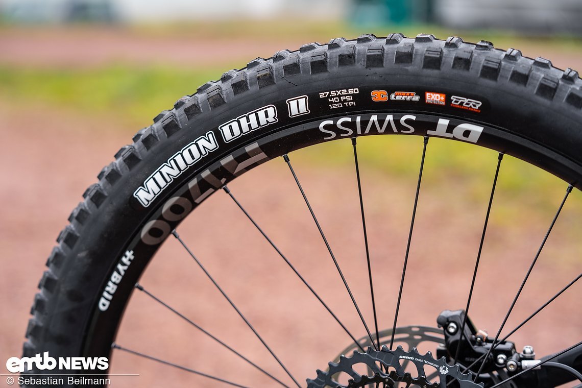 Massig Grip verspricht die Maxxis Minion-Bereifung