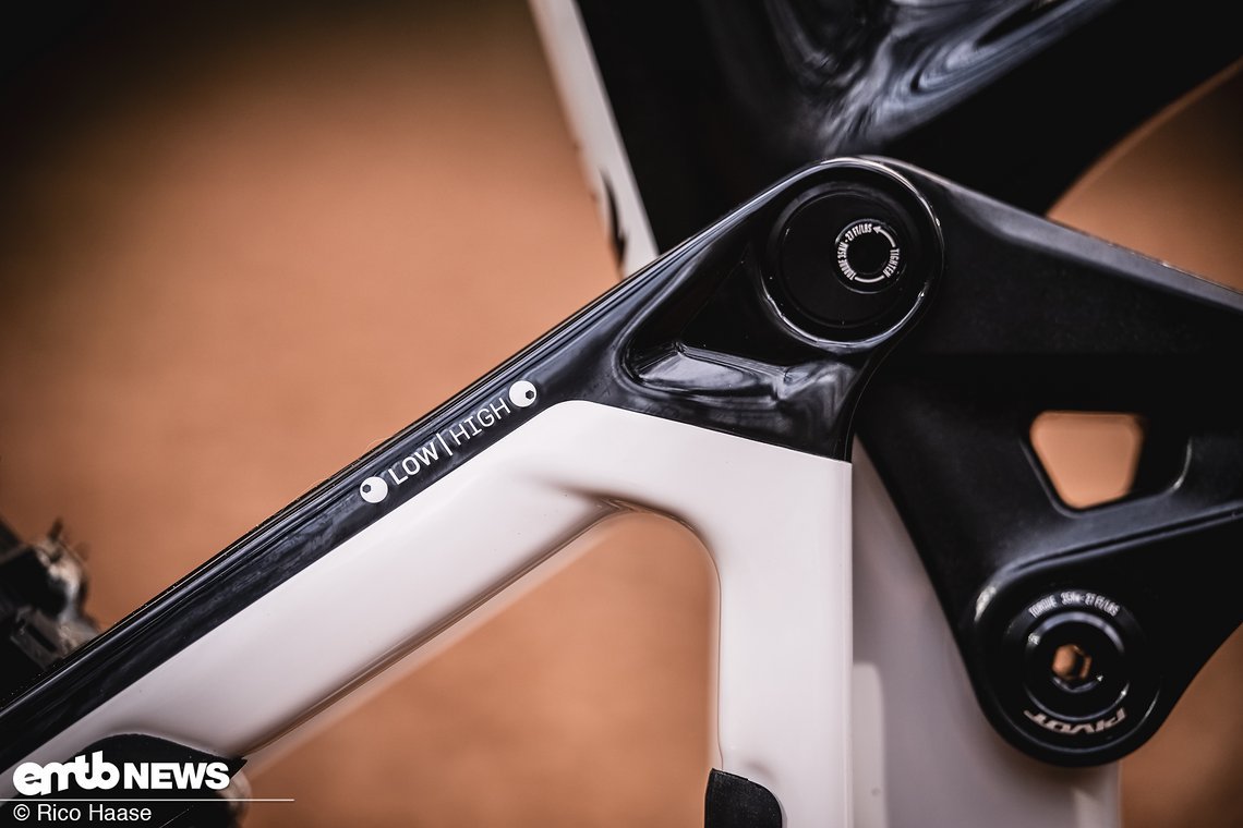 Den Flip-Chip für ein High/Low-Setting kennt man bereits von Pivot.