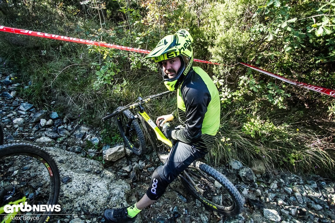 Dieser Fahrer setzte auf das Topmodell des Specialized Turbo Levo S-Works