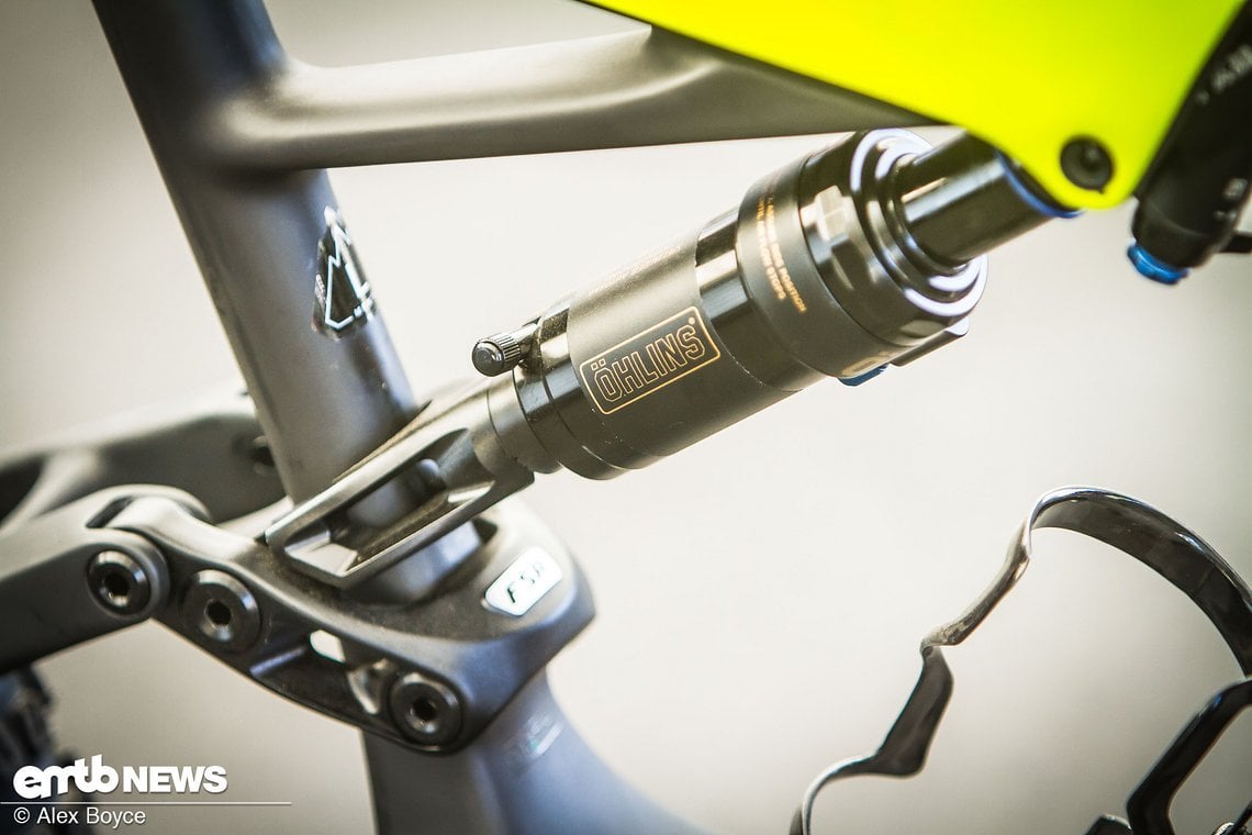 Öhlins Luftdämpfer, speziell für Specialized hergestellt.