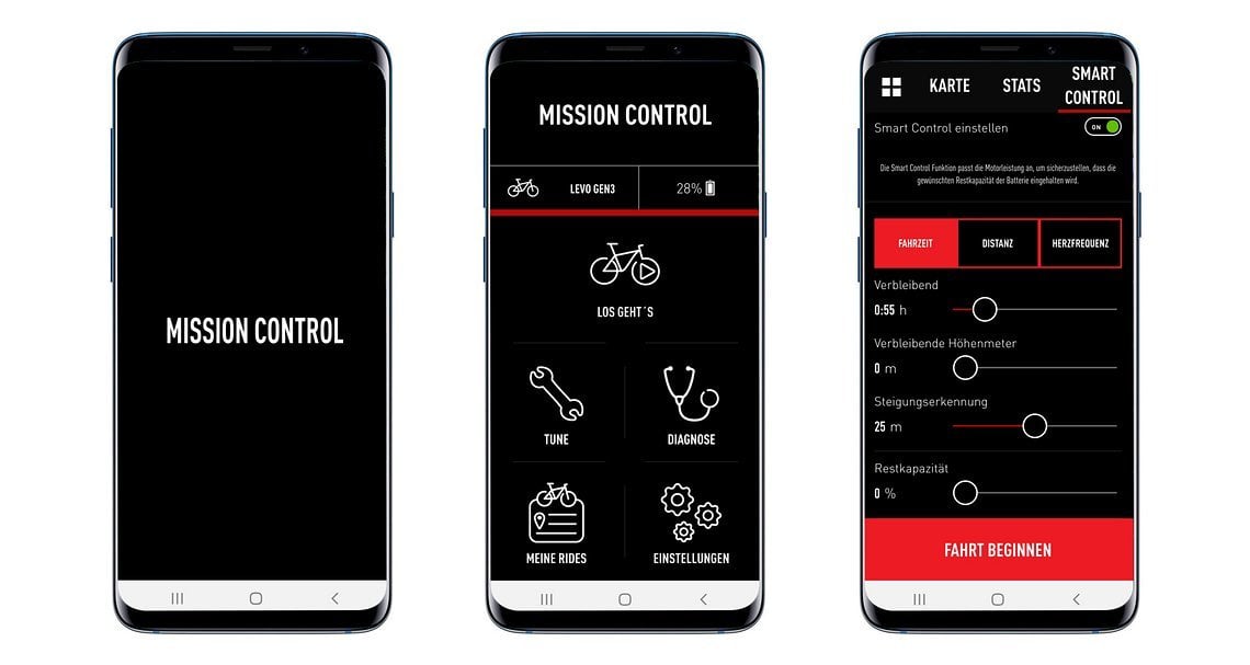 Die Mission Control-App von Specialized ist übersichtlich gestaltet und bietet allerlei sinnvolle Einstellmöglichkeiten