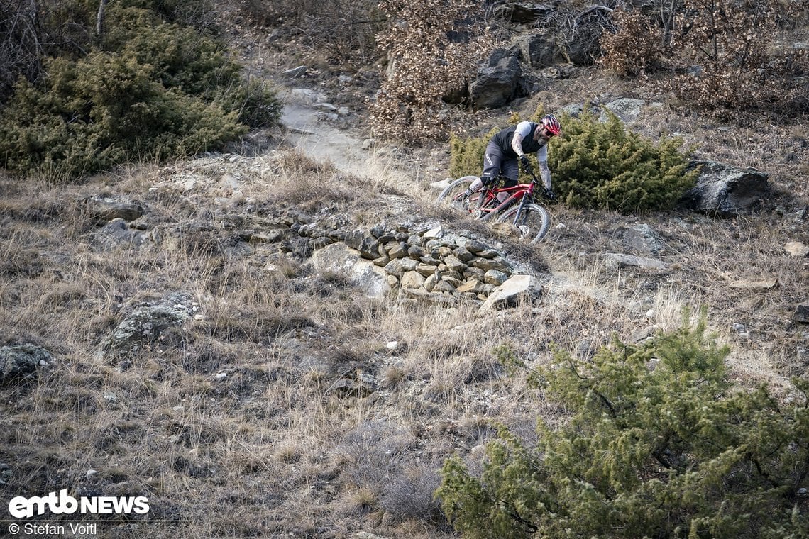 Klar, wenn der Downhill geradeaus geht, dann rockt das ...