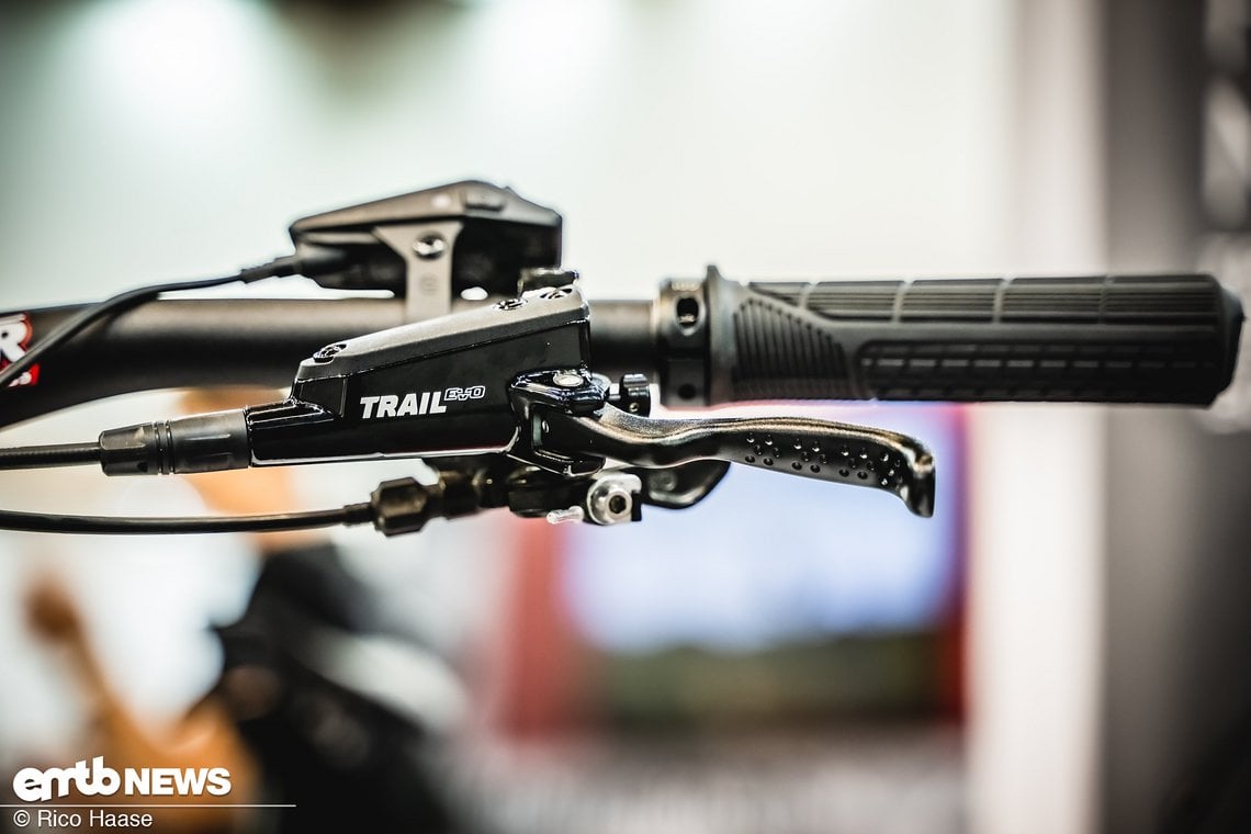 Die Hebel der TRP Trail Evo sind ergonomisch und lassen sich in der Hebelweite einstellen.