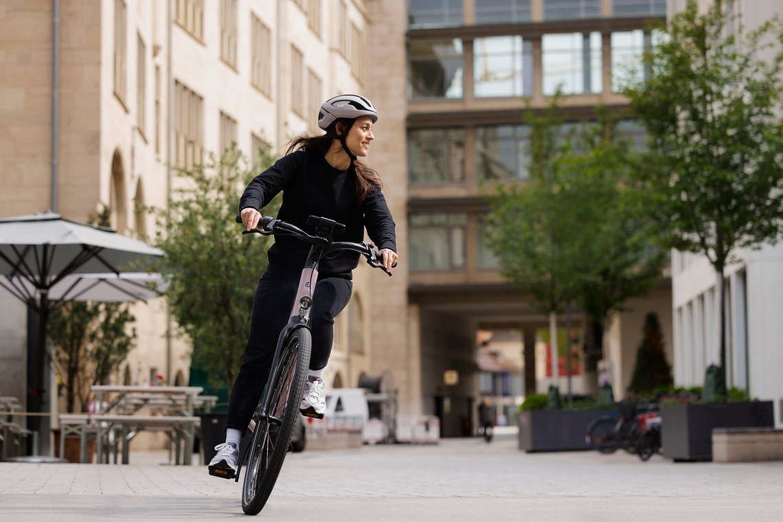 Mehr Fahrfreude durch KI-basierte Features: E-Bikes mit dem smarten System von Bosch lernen von Kilometer zu Kilometer dazu.