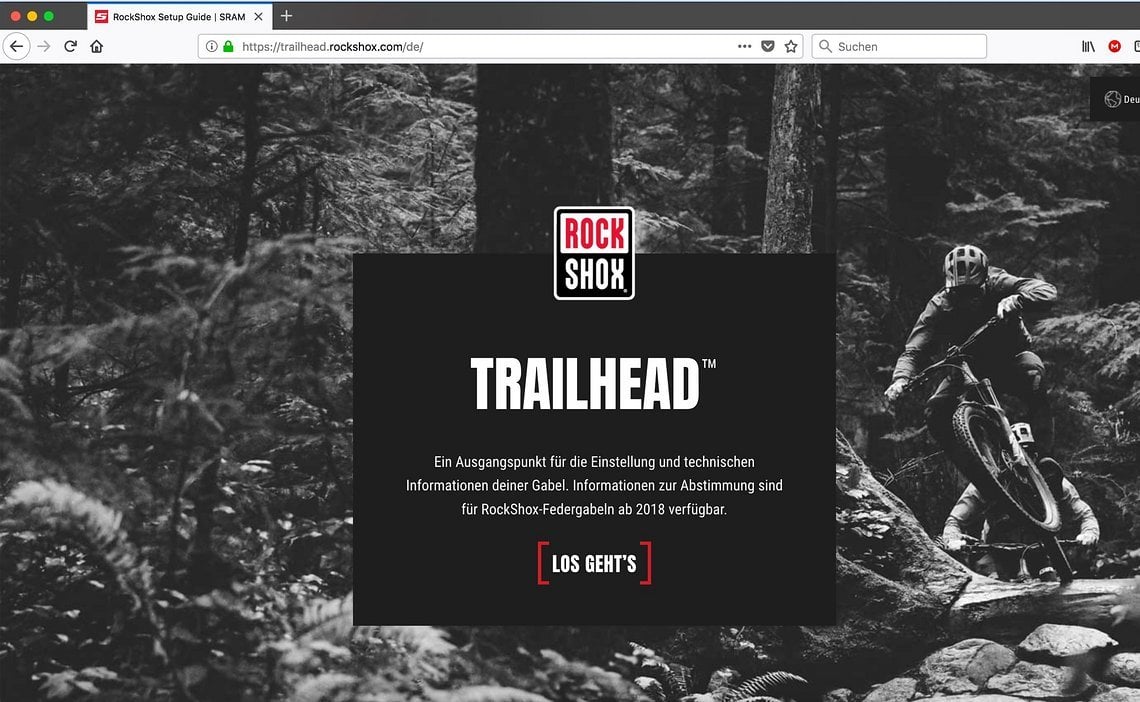 Trailhead von RockShox macht das Abstimmen des Fahrwerks smart und einfach