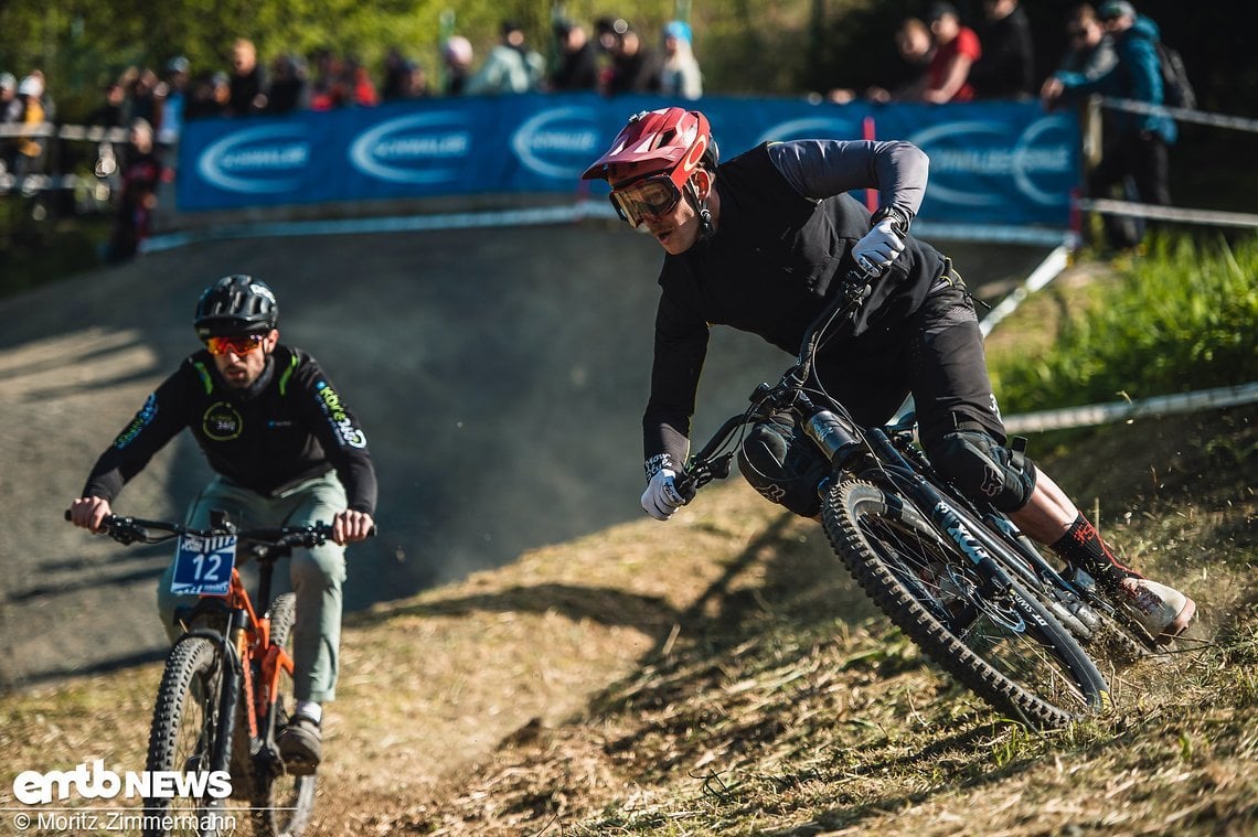 Gerade im Downhill konnte Julian Steiner seine World Cup-Erfahrung voll ausspielen