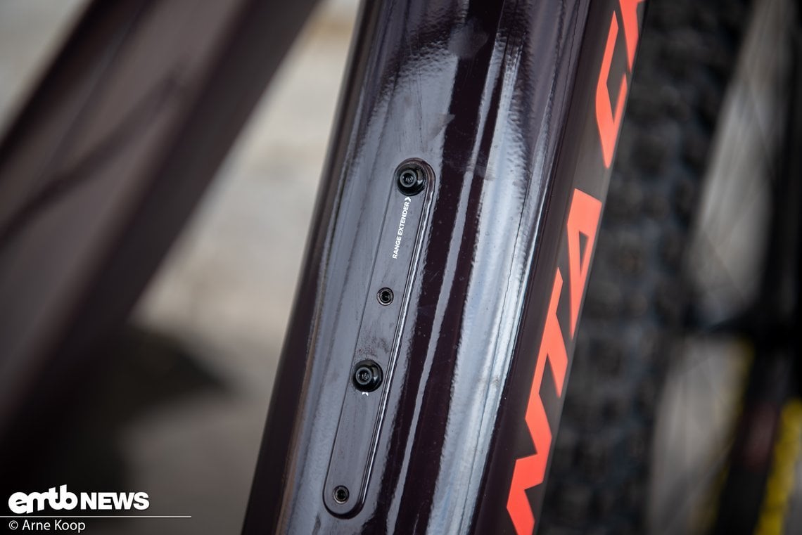 Bei Bedarf kann der 600 Wh-Akku mit einem Range Extender erweitert werden.