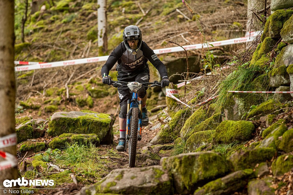 „Je rumpeliger, desto besser“, sagte Nino nach dem Training auf den harten Enduro-Stages