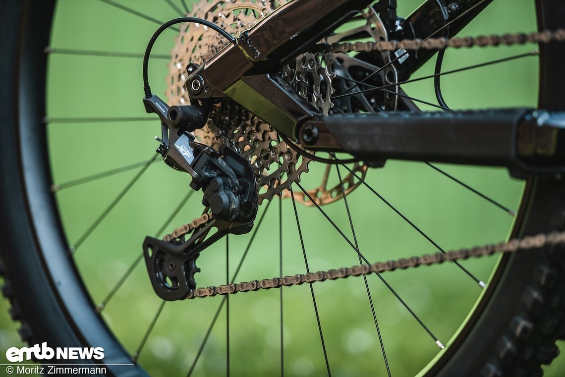 Auch bei der Schaltung setzt das Samedi Trail 7 auf Shimano XT.