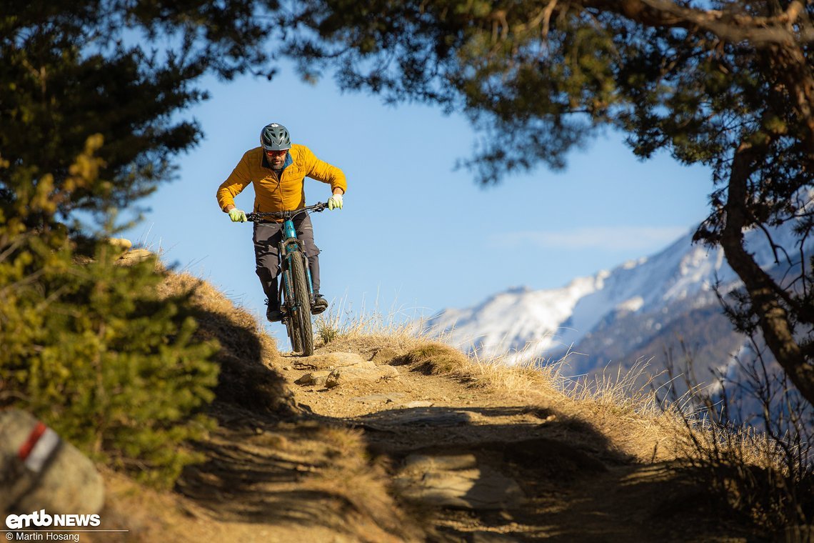 Auf moderaten Trails und Flowtrails fühlen wir uns tierisch wohl.