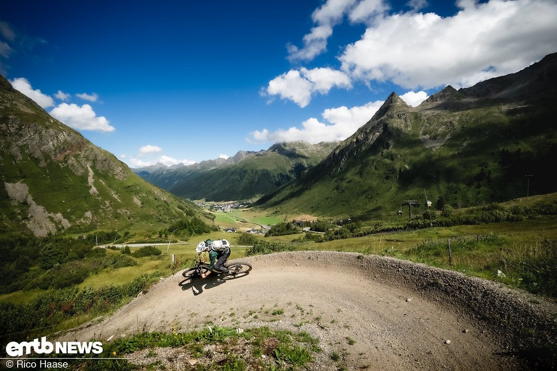 Lust auf flowige Strecken? Dann könnte der Bikepark „Silva Trails“ in Galtür etwas sein.