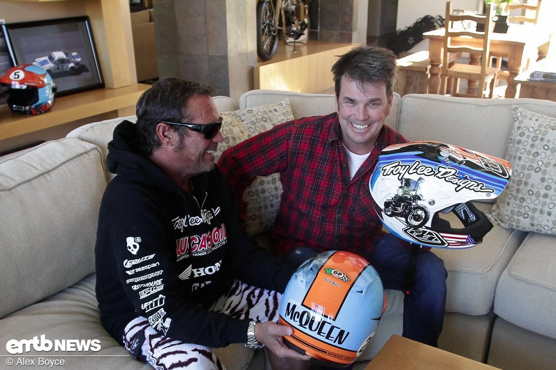 Troy Lee mit Chad McQueen im Jahr 2010