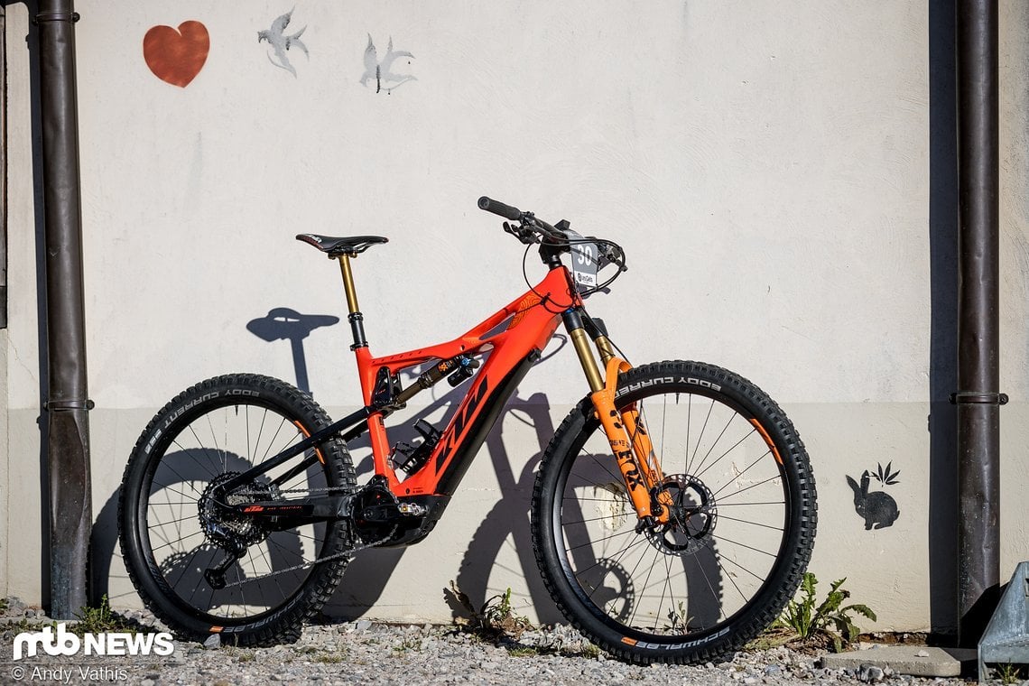 Mit diesem KTM Kapoho geht Urban Ferenčak bei der UCI E-Bike WM in Les Gets an den Start.