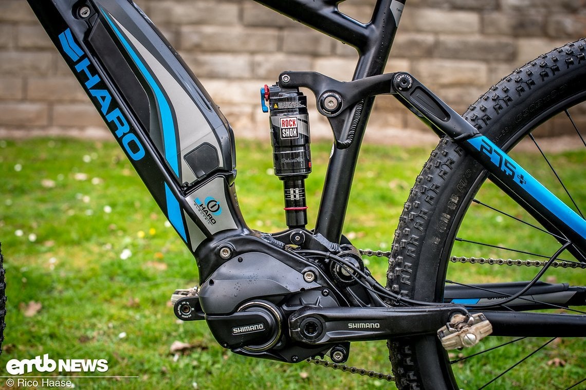 Im HARO Shift Plus i-O 9 arbeitet der kompakte Shimano Steps E8000-Motor