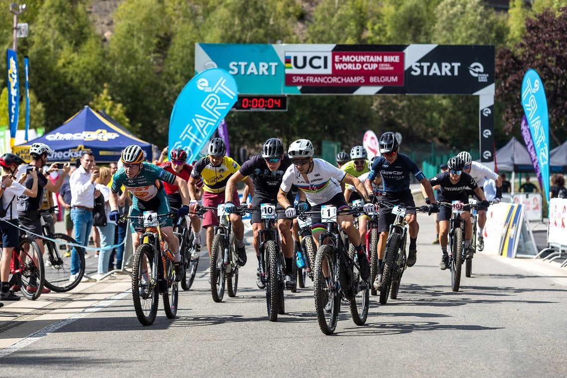 Sprint am Start. Wer vorn ist, muss niemanden überholen.