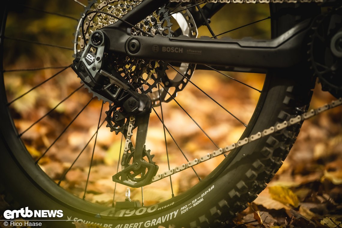 Ganz klar, auch am Stevens E-Inception AM 8.8.1 GTF wir elektrisch geschaltet.