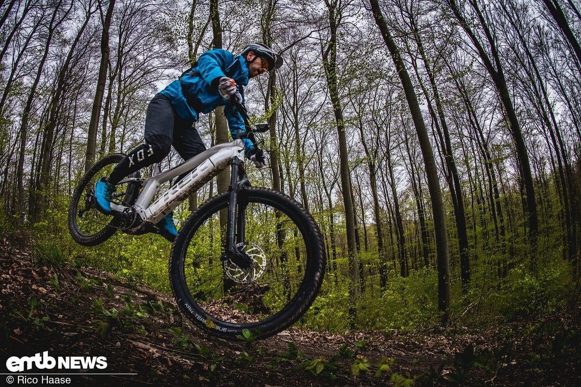 ... perfekt mit dem Trek Powerfly FS 7, aber machbar