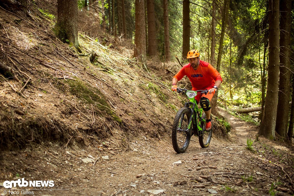 In der Spezialstage gab es einige Uphill-Sektionen