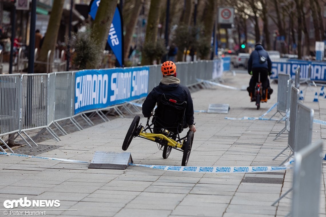 Das E-MTB-Liege-Dreirad war ganz schön …