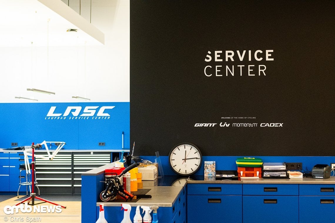 Ein eigenes Service-Center darf bei einem Bike-Hersteller nicht fehlen. Giant bearbeitet im Service-Center neben Garantie- und Gewährleistungsfällen auch spezifische Themen.