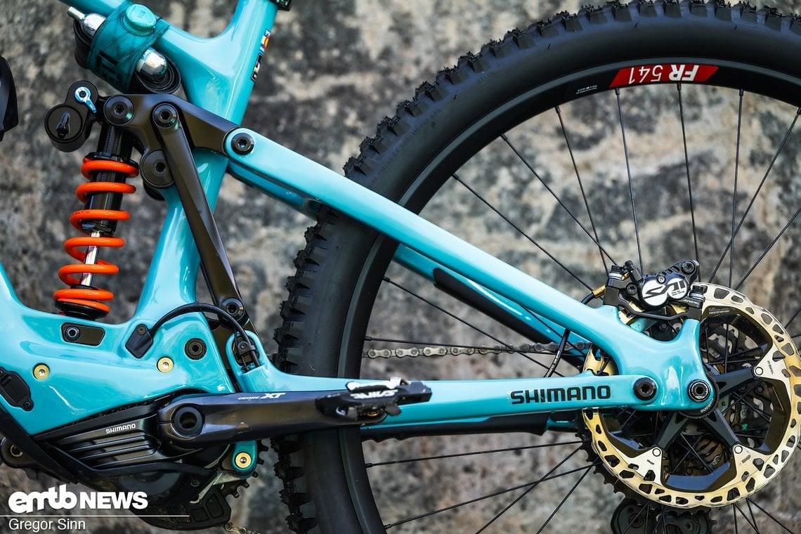 Satt und plush: Der Six-Finity-Hinterbau am Yeti.