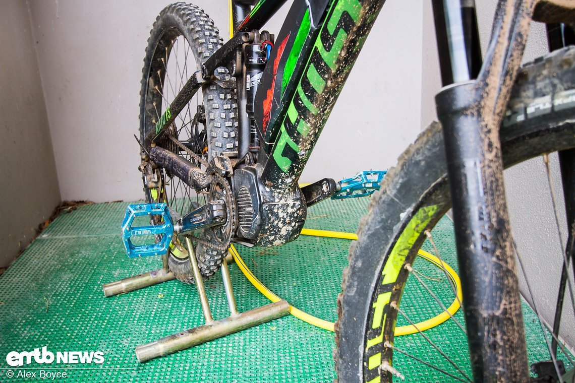 Ein dreckiges E-Bike …