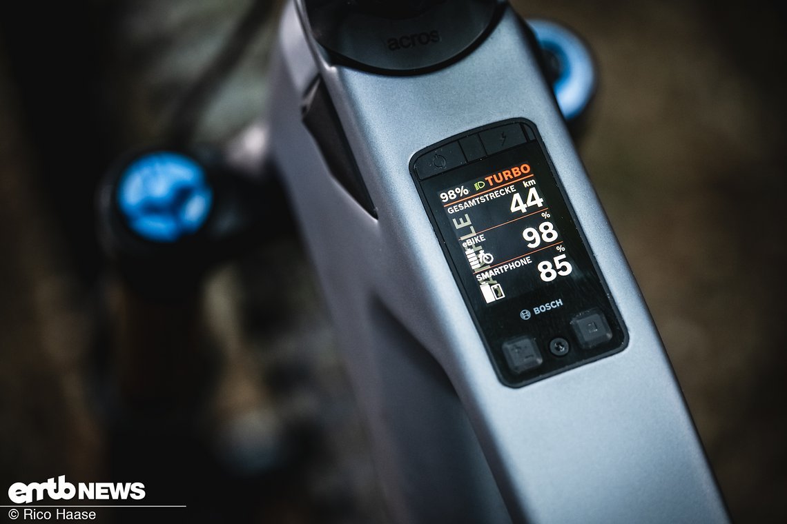 Formschlüssig im Oberrohr integriert: Bosch Kiox 400C.