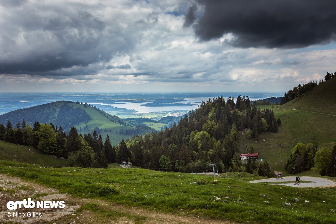 Die Aussicht auf unserer Testrunde ist einfach beeindruckend