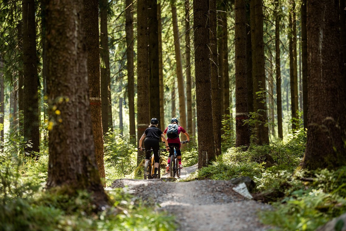 Am Ende des Tages hatten Steffi und Anna alle 24 Trails abgefahren.