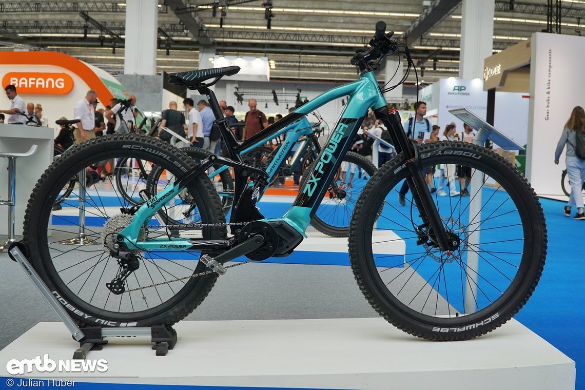 Auf dem Messe-Stand von Welling Motinova gab es dieses E-MTB zu sehen.